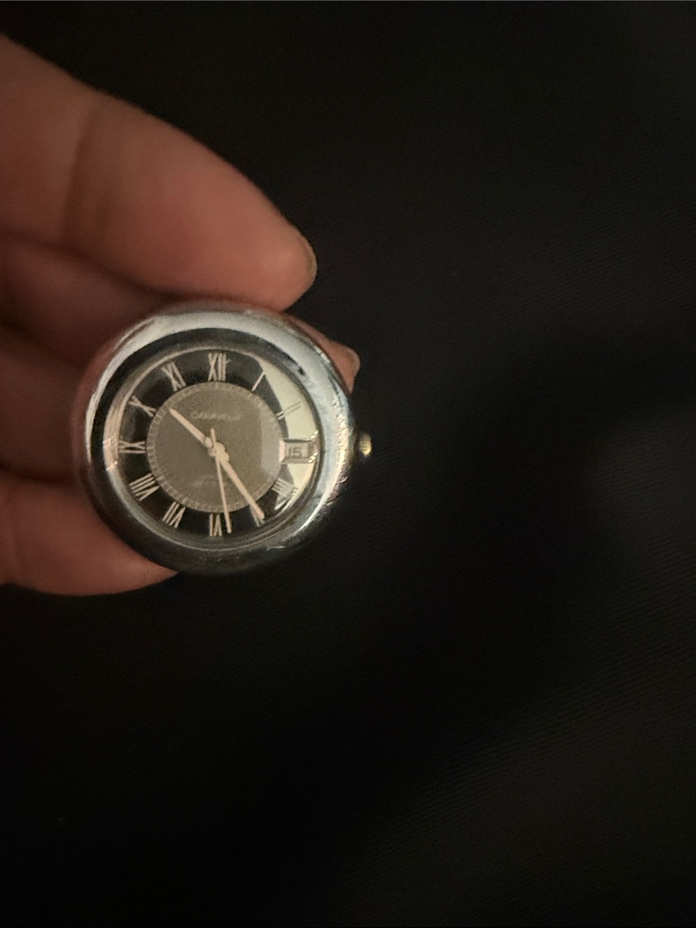 Vintage Caravelle Stainless Steel Mid Century Running Watch